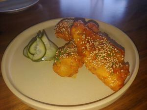 Sesame seitan wings at Minty Z in Coconut Grove