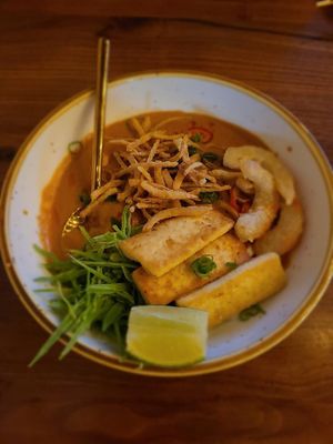 Massaman Curry Noodles at Minty Z in Coconut Grove