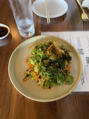 Cucumber salad at Minty Z in Coconut Grove