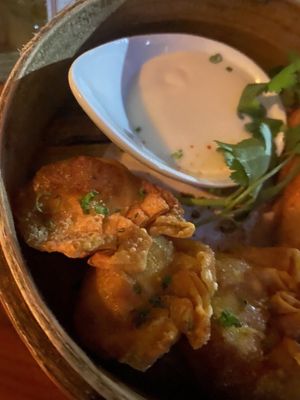 Cuban corn wontons  at Minty Z in Coconut Grove