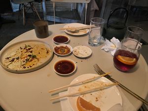 This was too good to take “before” pictures. But the plating was beautiful, trust me    at Minty Z in Coconut Grove