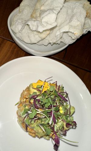 Cantaloupe tartare 🌱  at Minty Z in Coconut Grove