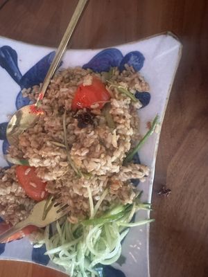 Crab fried ricee  at Minty Z in Coconut Grove