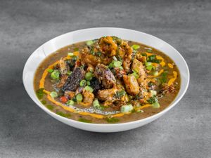 Shrimp & Sausage Gumbo at Crystals Soul Cafe in Los Angeles