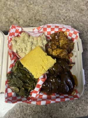 Plate #Veganuary at Crystals Soul Cafe in Los Angeles