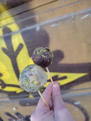 Awesome interesting and yummy desserts!  at New Wave Burgers in Sofia