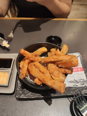 Sweet potato fries at Japanika in Holon