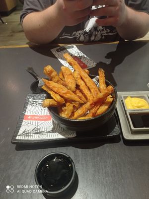 Sweet potato fries at Japanika in Holon