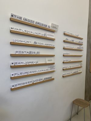 flavours they offered   at Die Eisperle - Jakominiplatz in Graz