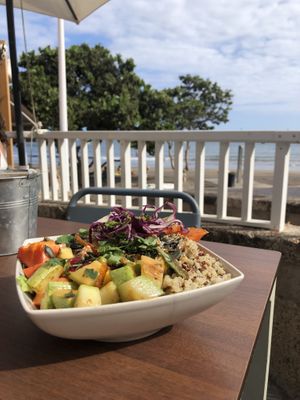 Vegeterian bowl at Bliss Café in Tenerife