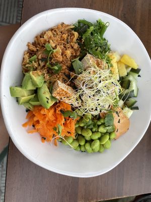 Poke bowl tofu   at Bliss Café in Tenerife