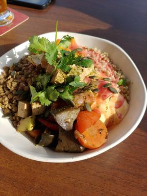 Buddha bowl at Bliss Café in Tenerife