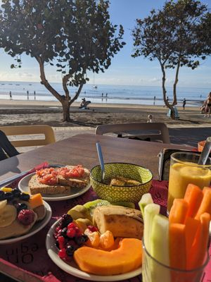 Vegan brunch at Bliss Café in Tenerife