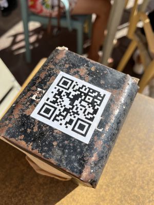 Qr menu #Veganuary at Bliss Café in Tenerife