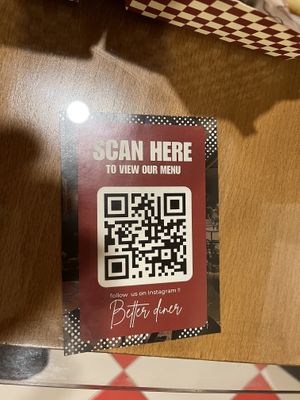 Scan menu #Veganuary at Better Diner in Kuwait City