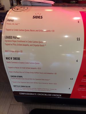 Menu at Project Pollo in San Antonio