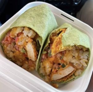 Breakfast burrito   at Project Pollo in San Antonio