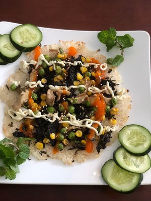 Grilled Rice at Happy Vegan in Da Nang