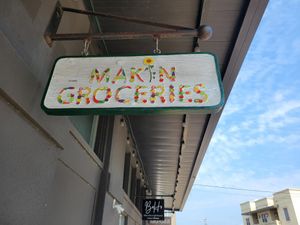 Sign at Makin' Groceries in Biloxi