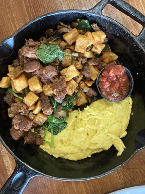 Vegan hash at Chops & Eggs in Corpus Christi