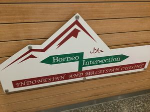 Sign at Borneo Intersection in Casuarina