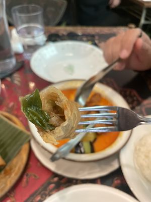 Spring rolls  #Veganuary at Cabe Meguro in Tokyo