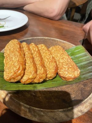 Fried tempeh  at Cabe Meguro in Tokyo