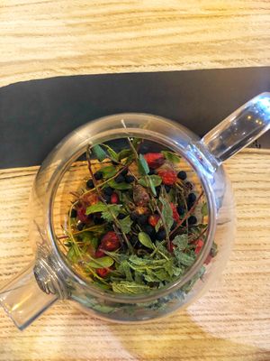 Winter tea at Bumpkin Veg Cafe in Novosibirsk