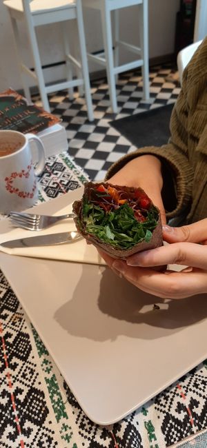 Seaside crepe made with dehydrated banana at Zdravo Ljubavi in Belgrade