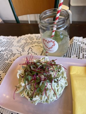Pistachio pesto raw zucchinis   at Zdravo Ljubavi in Belgrade