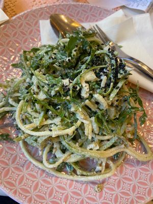 Pesto spaghetti  at Zdravo Ljubavi in Belgrade