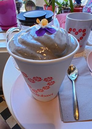 Raw "Starry Night" icecream at Zdravo Ljubavi in Belgrade