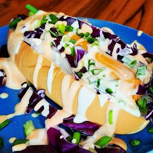 Bangin hotdog at VBurger in Bangkok