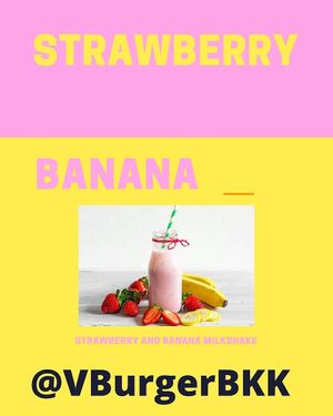 Vegan milkshake available can be made nut free) at VBurger in Bangkok