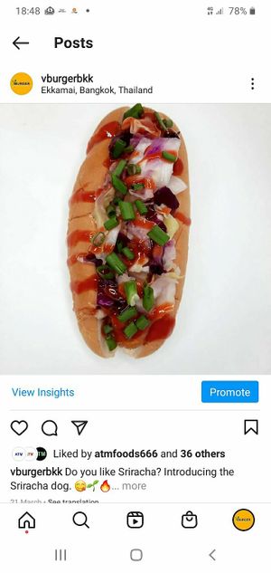 Das Sriracha at VBurger in Bangkok