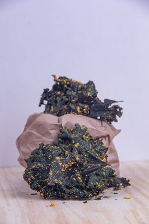 Kale chips at Oby Sabores Orgânicos in Brasilia