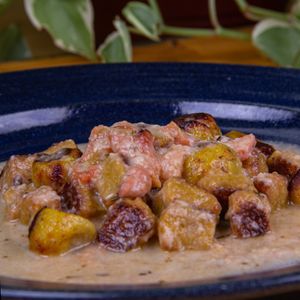 Banana Gnocchi at Oby Sabores Orgânicos in Brasilia