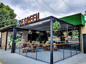 Fachada do restaurante at Be Green Vegan in Goiania