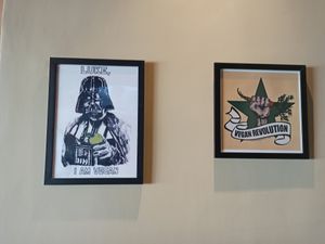 Decoration at Be Green Vegan in Goiania