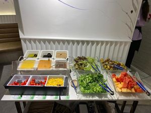 salad bar at Paradise Veggie 樂園素食 in Hong Kong Island