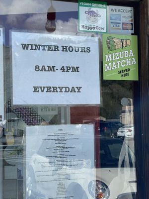 Sticker in window👍🏼  at Cafe Aquatica in Jenner