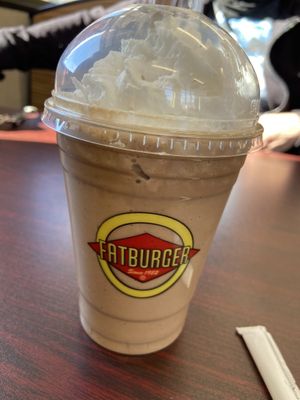Vegan chocolate milkshake  at Fatburger & Buffalo's Express in Trout Run