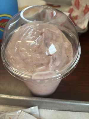 Strawberry vegan milkshake  at Fatburger & Buffalo's Express in Trout Run