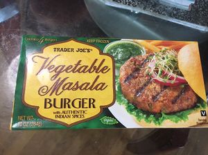 Vegan burgers at Trader Joe's in Springfield