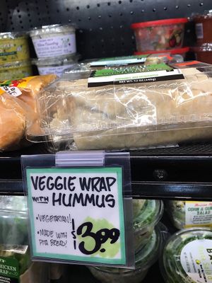 Vegan wrap at Trader Joe's in Springfield