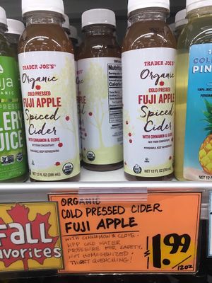 Vegan cider at Trader Joe's in Springfield