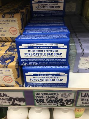 Vegan and cruelty-free soap at Trader Joe's in Springfield