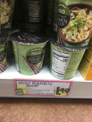 Vegan ramen at Trader Joe's in Springfield