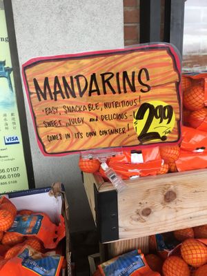 Mandarins at Trader Joe's in Springfield