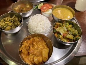 Gujarati thali at Saras in Bangkok